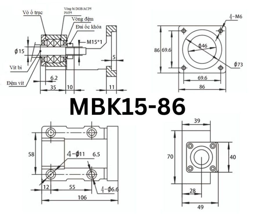 Thông số kỹ thuật MBK 15-86