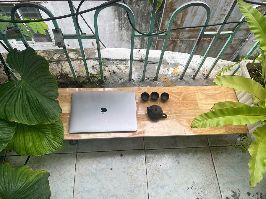Dùng nhôm định hình để thiết kế bàn uống trà
