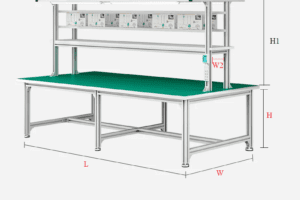 Bàn thao tác điện tử DIY bằng nhôm định hình – Giải pháp linh hoạt, bền và dễ nâng cấp