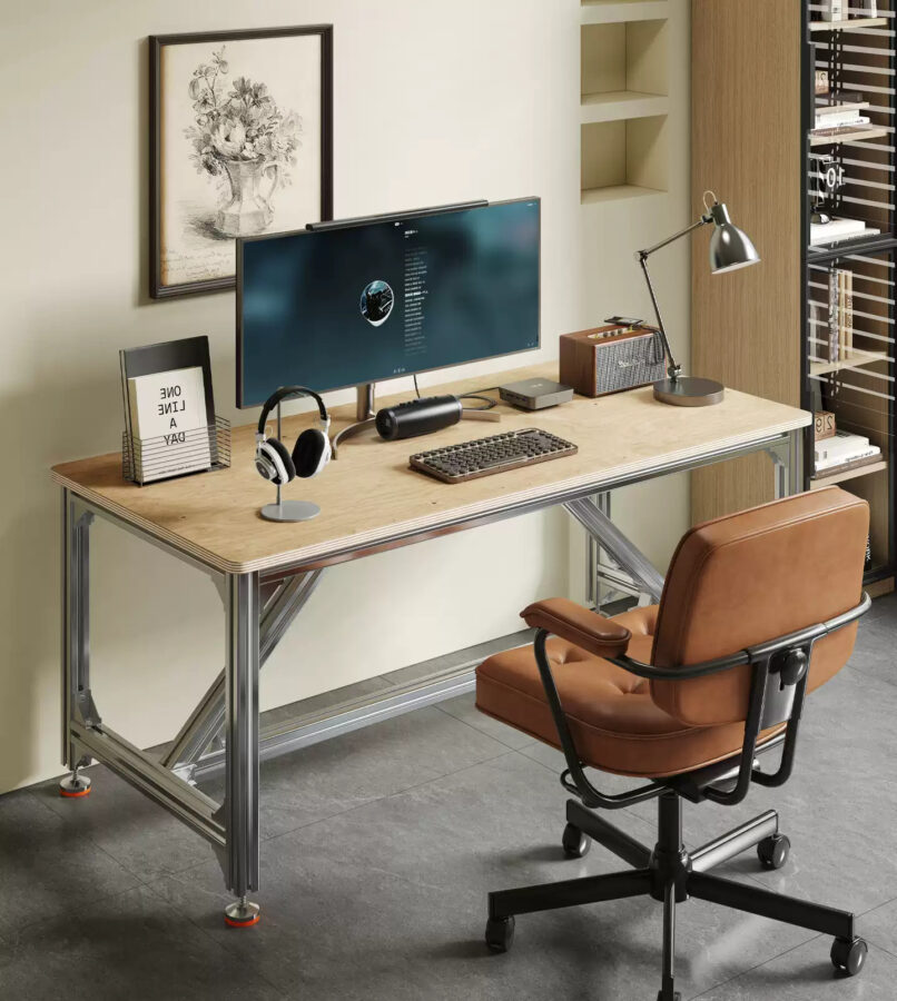 Bàn Thao Tác – Bàn Làm Việc DIY Khung Nhôm Định Hình | Tùy Chỉnh Kích Thước