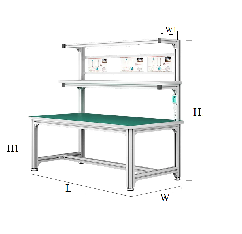 Bàn thao tác có kệ