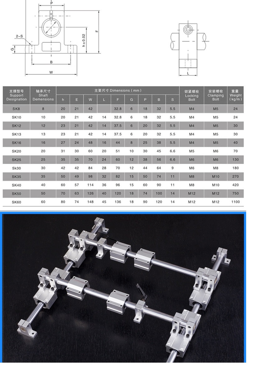 Bộ ray dẫn hướng tuyến tính XY