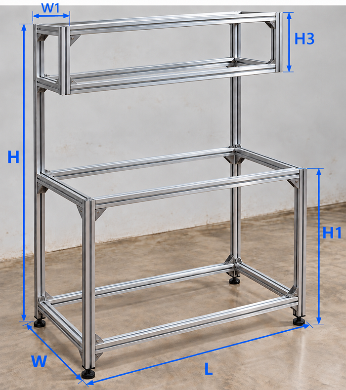 Khung nhôm có 1 học